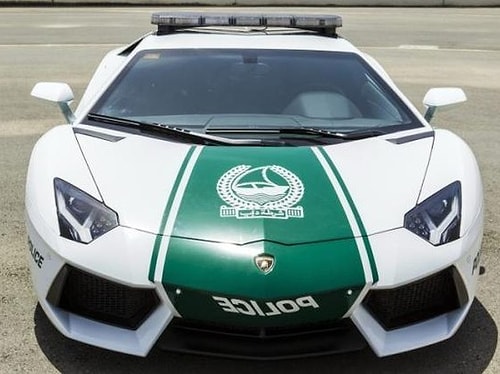 So there is no chance of you running away in a car chase with the police, unless you are from Dubai too, and you own one of those spaceships.
