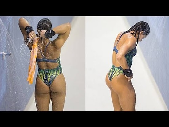 Самая "жаркая" прыгунья в воду - Ингрид Оливейра