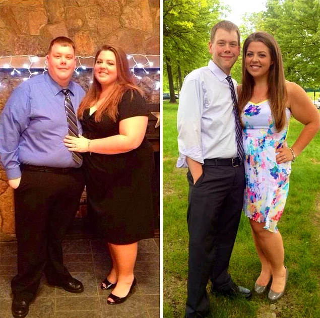 Эта пара решила, что пора менять свою жизнь к лучшему и вместе похудела на 147 кг!