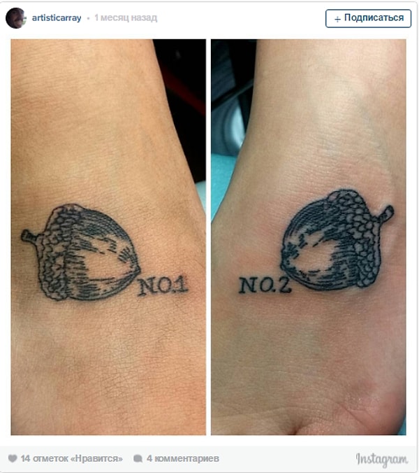 6. Желуди, упавшие с одного дерева