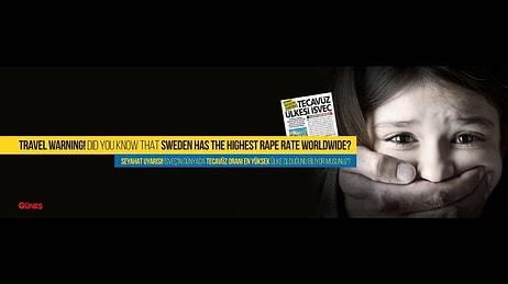 Atatürk Havalimanı'nda 'İsveç'in Tecavüz Oranı En Yüksek Ülke Olduğunu Biliyor musunuz?' Panoları