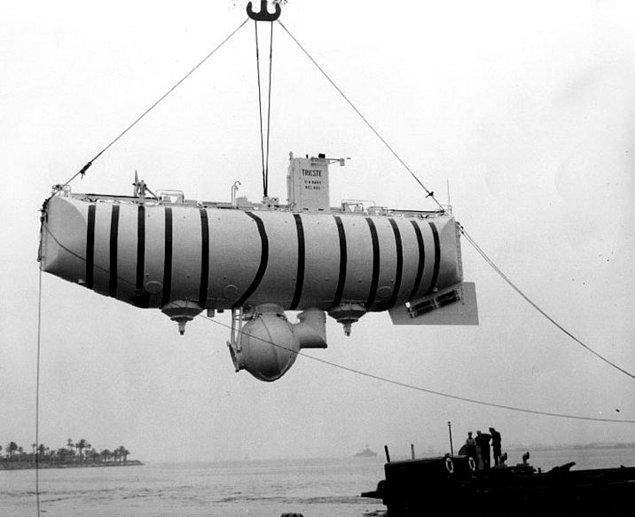 8. 23 Ocak 1960 yılında ise "Trieste" adlı batiskaf, denizin altında 10.916 metreye kadar inebildi.