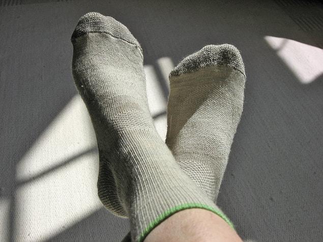 9. Wool socks are both more comfortable and even if they get wet, they feel dry.