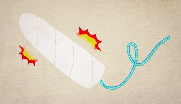 15. Не нужно бояться тампонов - они твои лучшие друзья ;)