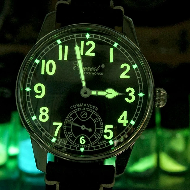 radium paint watches