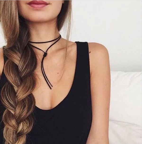 13. Коса набок