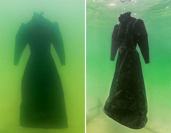 İsrailli sanatçı Sigalit Landau "Tuz Gelin" adlı projesi için siyah bir elbiseyi 2014 yılında Lut Gölü sularına bıraktı.