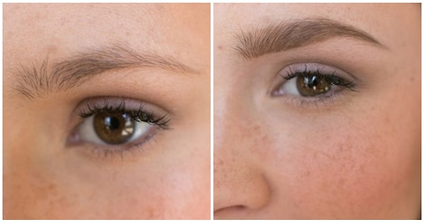 2. Естественные брови