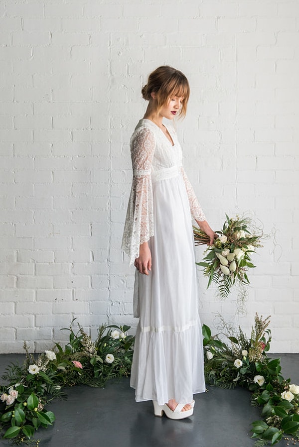 19. Свадебный наряд в винтажном стиле для фанаток творчества Джейн Остин