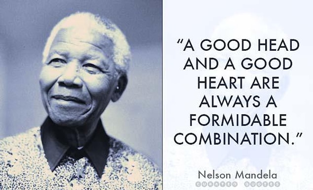 15. "A good head and a good heart are always a formidable combination."