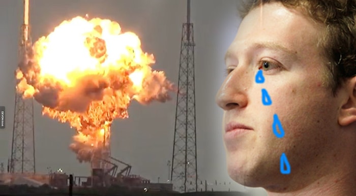 Zuckerberg'i Üzdüler: SpaceX'in Roketi Test Esnasında Patladı!