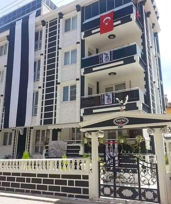 9. Denizli'de fanatik bir Beşiktaşlı müteahhitin eseri