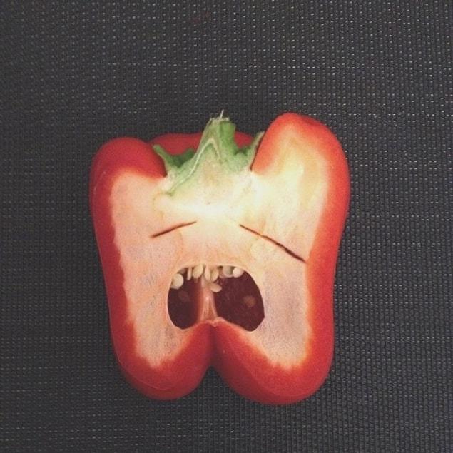 5. This pepper is very very upset.