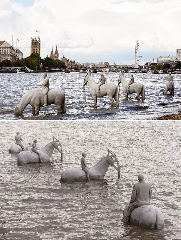30. The Rising Tide By Jason Decaires Taylor, London
