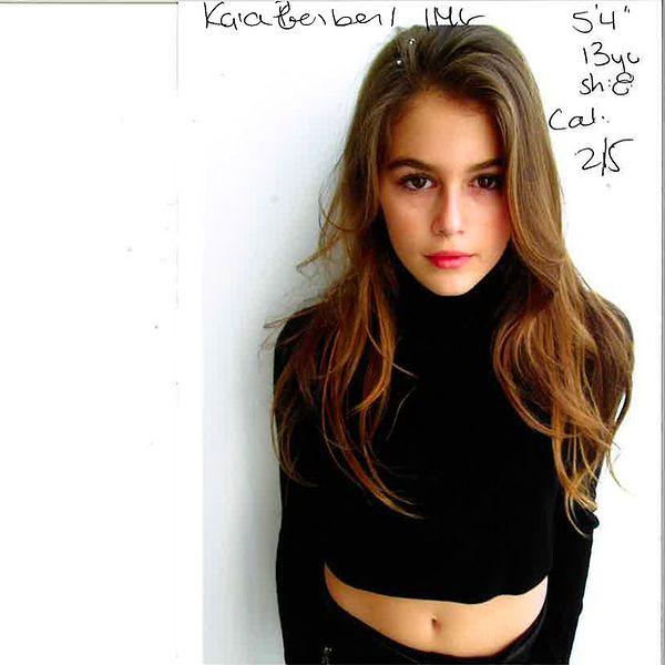 10. Cindy Crawford's daughter, Kaia Gerber is just beginning to be a model.
