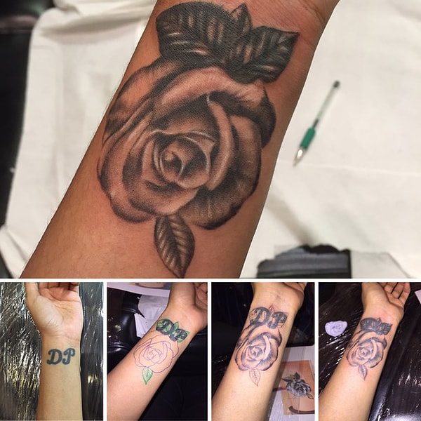 15. "Я набил свои инициалы, когда был подростком, и вскоре пожалел"