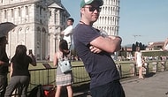 This Guy Trolls Tourists Taking Photos with The Leaning Tower of Pisa