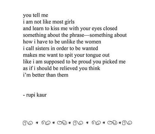 13. "You are not like other girls"