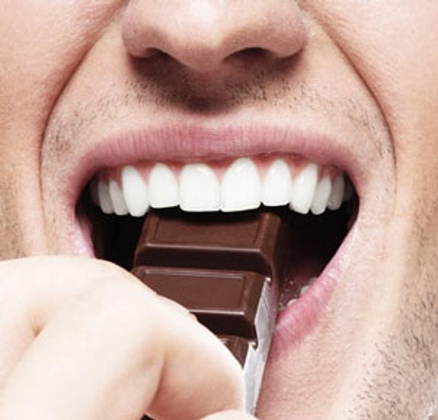 9. Chocolate has anti-bacterial properties and this way it protects the teeth from cavities.