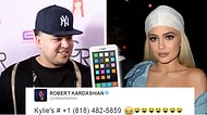 İntikamını Fena Aldı: Rob Kardashian, Kylie Jenner'ın Telefon Numarasını Twitter'a Yazdı!