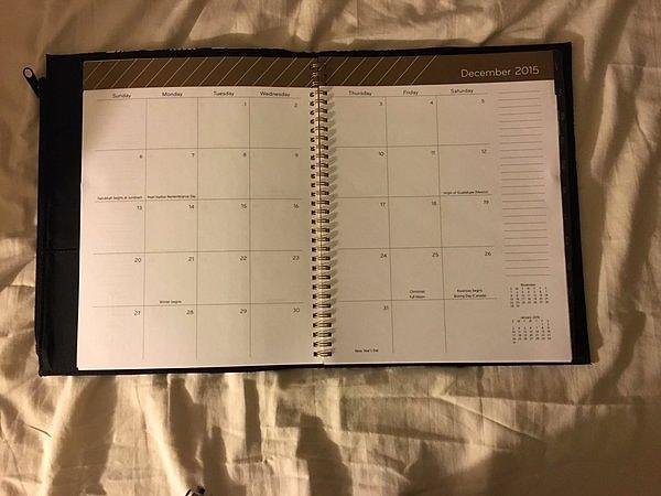5. You somehow manage to buy several planners a year.