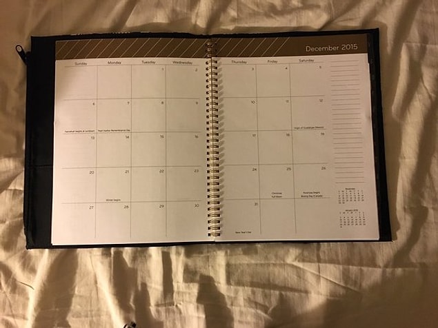 5. You somehow manage to buy several planners a year.