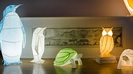 Origamiden İlham Alınarak Yapılan Birbirinden Minnoş ve Göz Alıcı Lambalar
