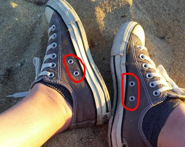 6. Hepimizin bir dönem ayağında eskittiği ayakkabılara dair şu delik detayını bilen var mıdır?