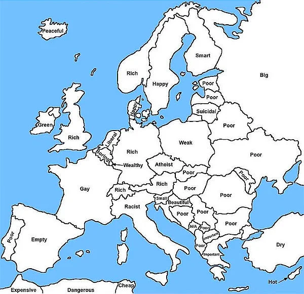 Map Of Europe Unlabelled 33 World Maps They Didn't Teach You At School - Onedio.co