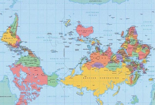 20. How The World Would Look If Mapping Conventions Were Flipped Upside-Down