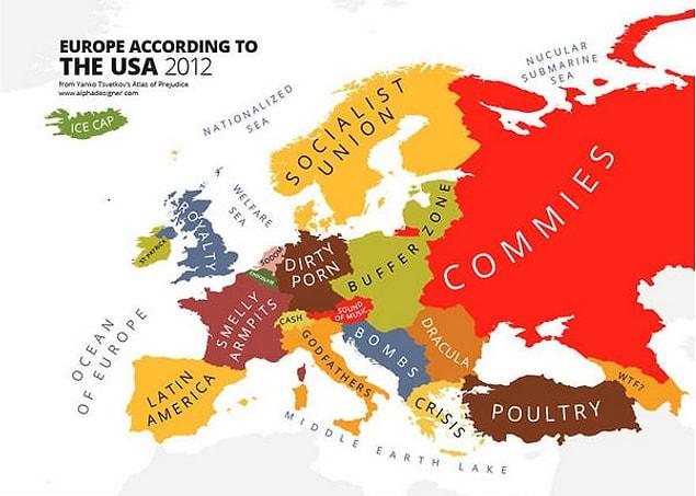 23. Europe According to the USA