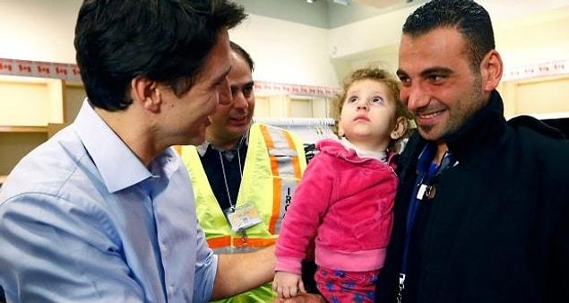 13. He welcomed all the refugees they accepted to Canada!