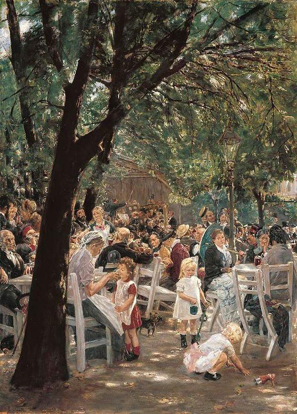 13. Beer Garden, 1884 -  Max Lierbermann