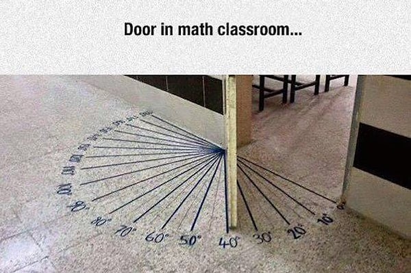 5. Дверь в кабинет математики