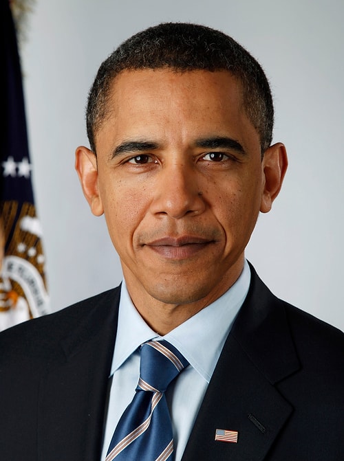 Барак Обама - действующий (с 20 января 2009 года) 44-й президент США