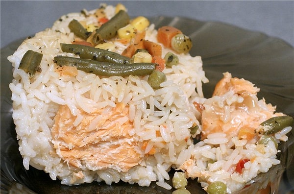 4. Рис + рыба