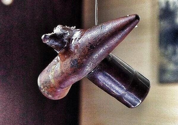 5. Две столкнувшихся пули из битвы при Галлиполи, 1916 год.