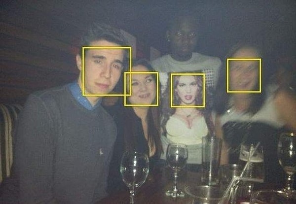 19. Фотоаппарат с функцией определения лиц.