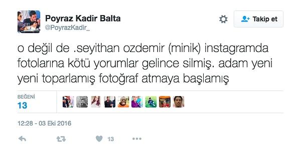 Tabi biz milletçe beğenimizi de, eleştirimizi de normal yollardan gösteremediğimiz için Seyithan Özdemir'i biraz üzmüşüz.