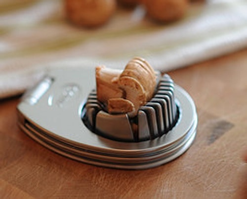 You can also slice mushrooms with an egg slicer!