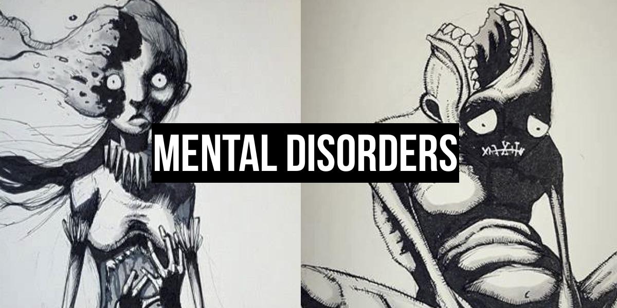 1200 x 600 - jpeg. powerful drawings showing dark side mental disorders one...