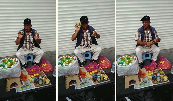 Limon Sıkacağı Satarken İnsanı Büyüleyen Satıcı