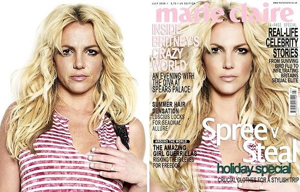 7. Britney Spears ne yaptıysa kendine yaptı.