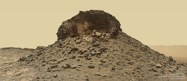 4. Mars’taki Dağılmış Katmanlı Tepe