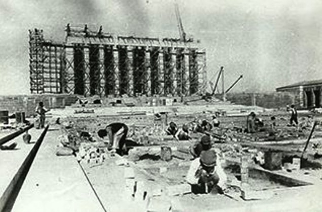 10. Anıtkabir'in 1. kısım inşaatı, 1944.