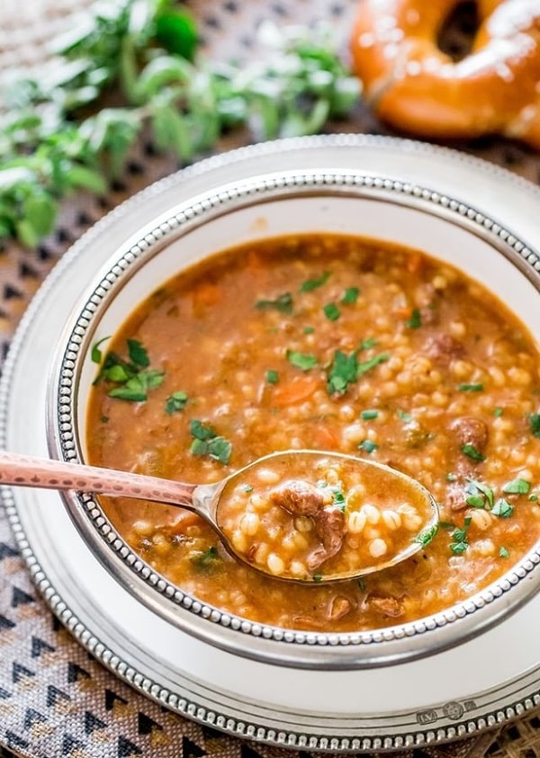 10. Перловый суп с говядиной