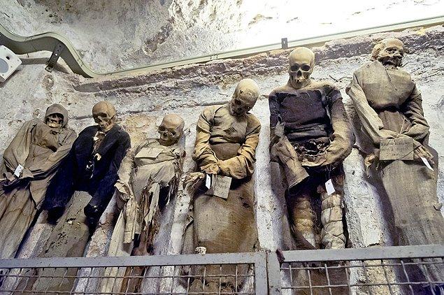 4. Capuchin Yeraltı Mezarları Palermo, İtalya