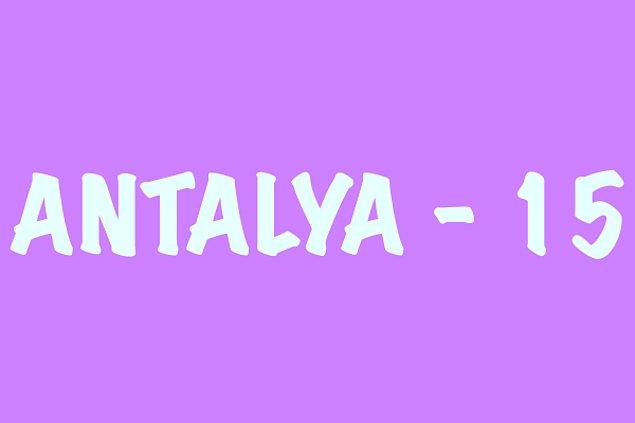 Antalya - 15!