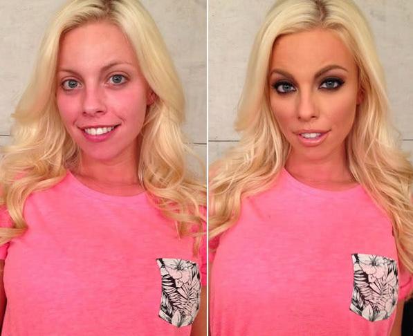 15 Unbelievable Porn Star Makeup Transformations On