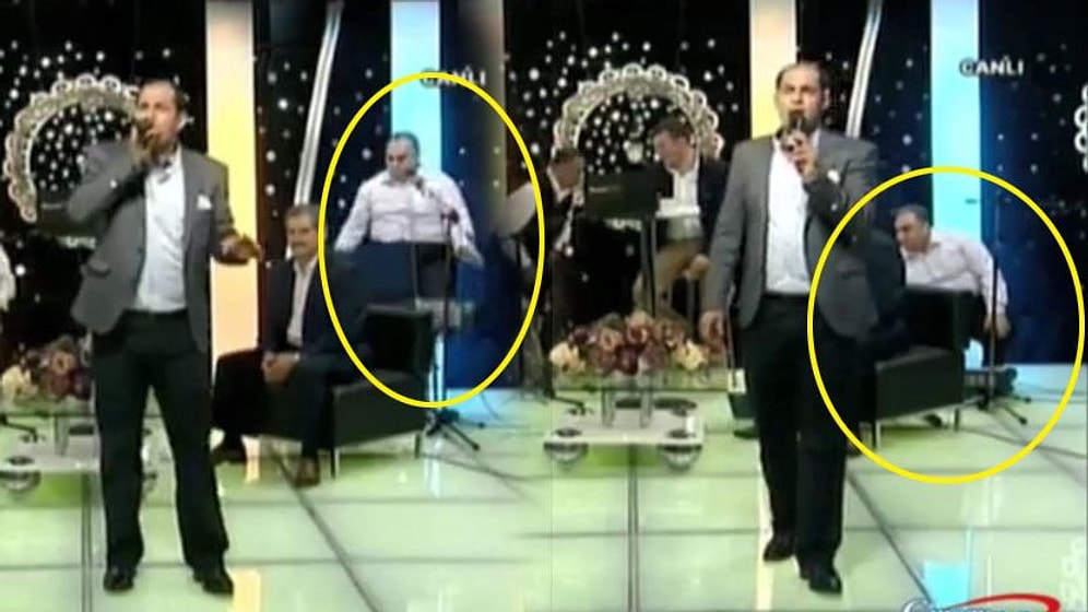 Canlı Yayın Sırasında Düşürdüğü Orgunu Yerde Çalmaya Devam Eden Adam